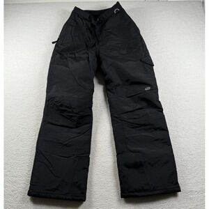 Slalom Insulated Snow Pants Boys Large Black Nylon Snowboarding‎ Hiking Winter